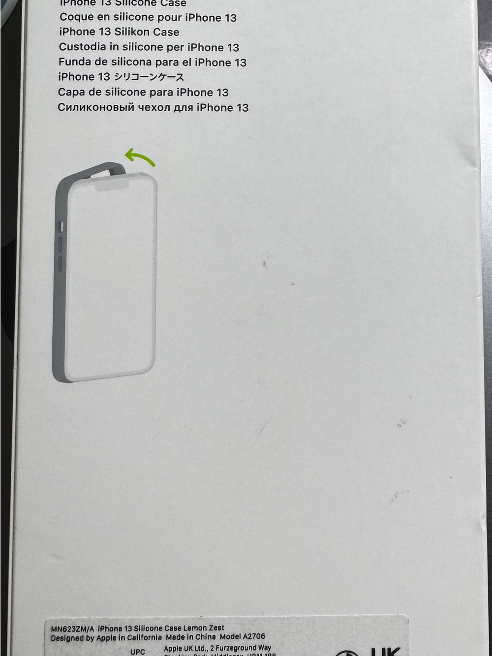 Apple iPhone 13 Silicone Case in Lemon Zest - Picture 2 of 4